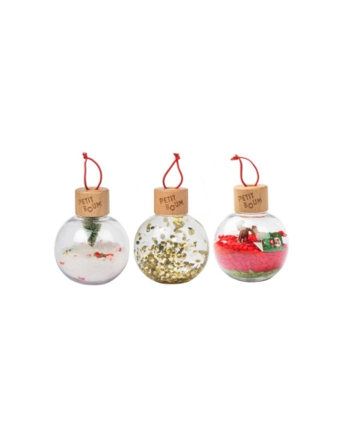 Petit Boum Set di 3 decorazioni natalizie