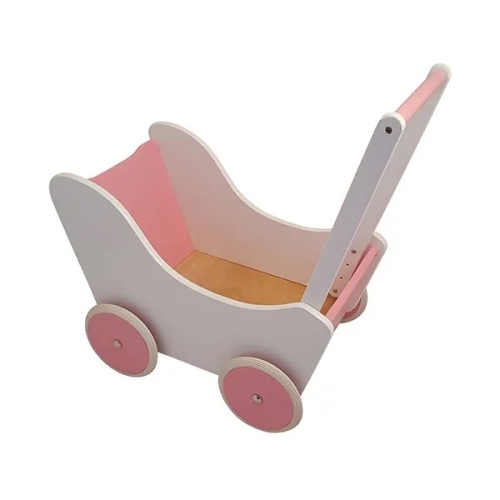 Playwood Poppenwagen Wit/Roze