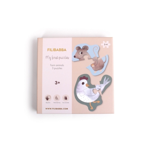 Filibabba I miei primi puzzle Animali della fattoria