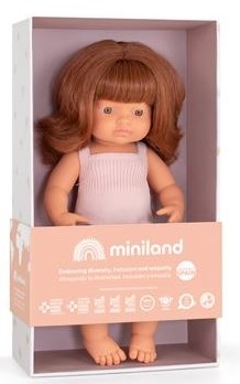 Miniland Baby doll Capelli rossi 38 cm 