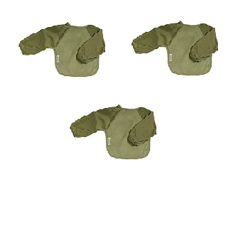 Silly Billyz Bavaglini piccoli in pile a maniche lunghe Olive 3 pezzi