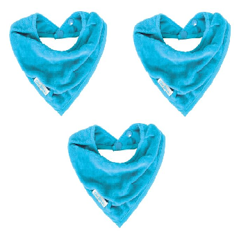 Silly Billyz Asciugamano Bandana Bavaglini Aqua 3 Pezzi