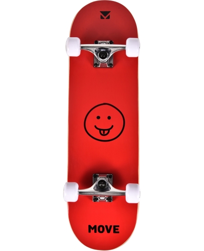 Move Skateboard Smile Rosso