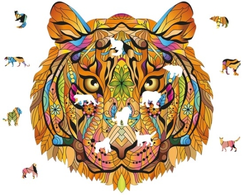 Puzzle in legno Eureka Rainbow Tiger