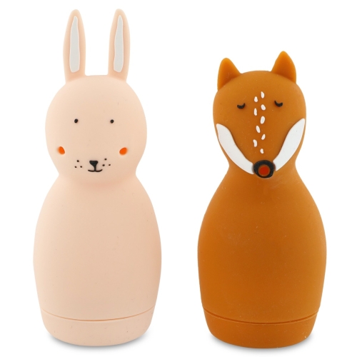 Trixie Giocattoli da bagno che spruzzano animali Mrs. Rabbit &amp; Mr. Fox