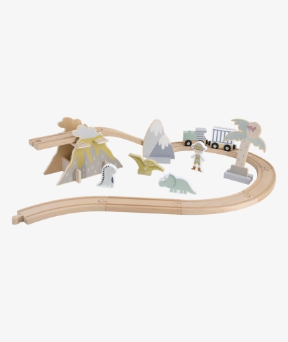 Tryco Treno di legno Espansione Dinosauri