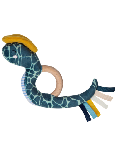 Tryco - Peluche - Sonaglio ad anello in legno - Serpente - Steve