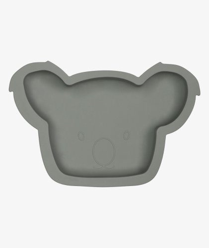 Tryco Piatto in silicone grigio oliva Koala Kyle