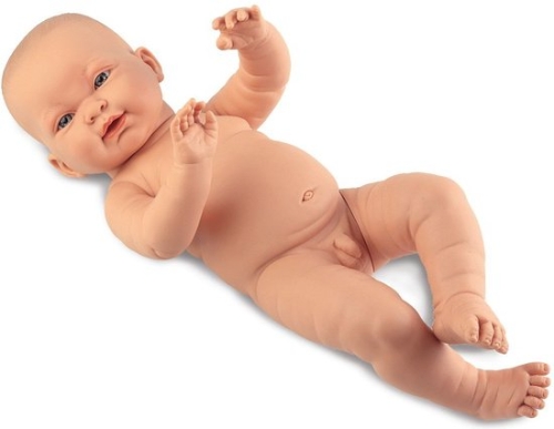 Llorens Baby doll Hugo senza vestiti 45 cm