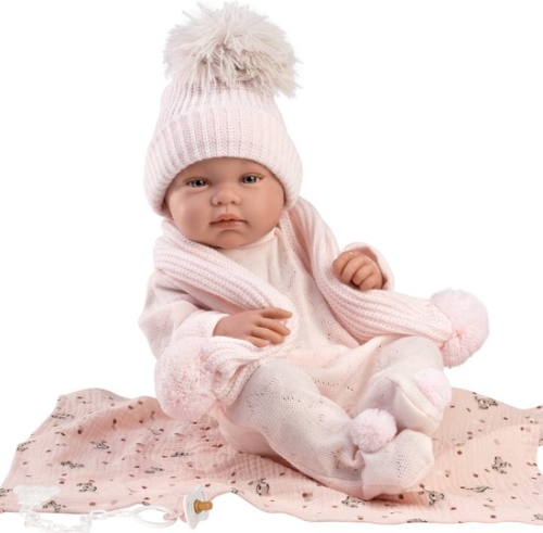 Llorens Baby Doll Tina Rosa con asciugamano 43 cm