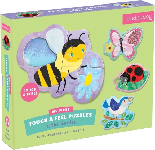 Mudpuppy Feeling Puzzle Animali da Giardino