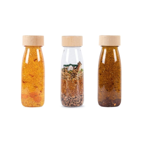 Set di 3 bottiglie sensoriali Petit Boum Woodland