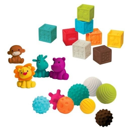 Set di blocchi e compagni di palline sensoriali Infantino