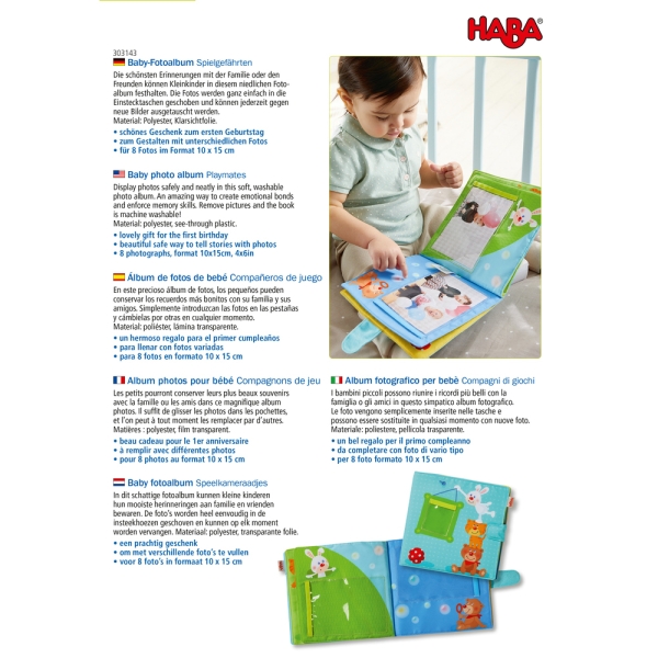 Haba Baby Album fotografico Playmates Online